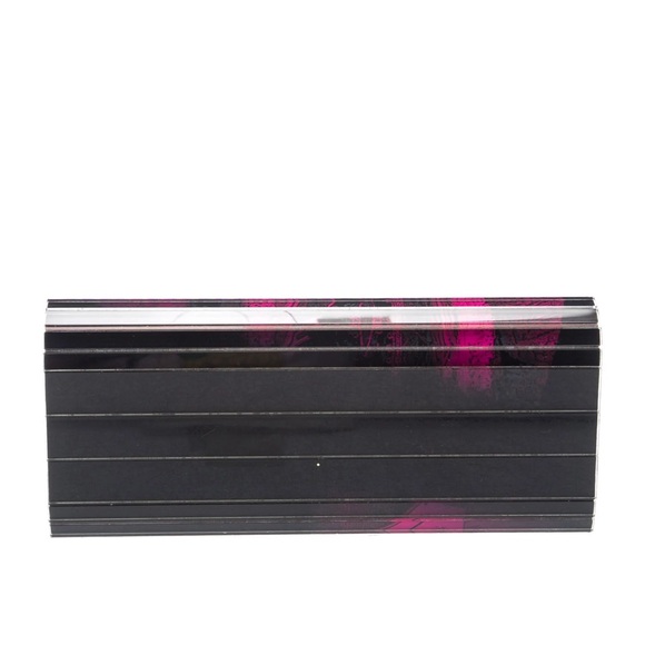 Jimmy Choo Vibrant Pink and Black Graphic Clutch - Picture 4 of 5